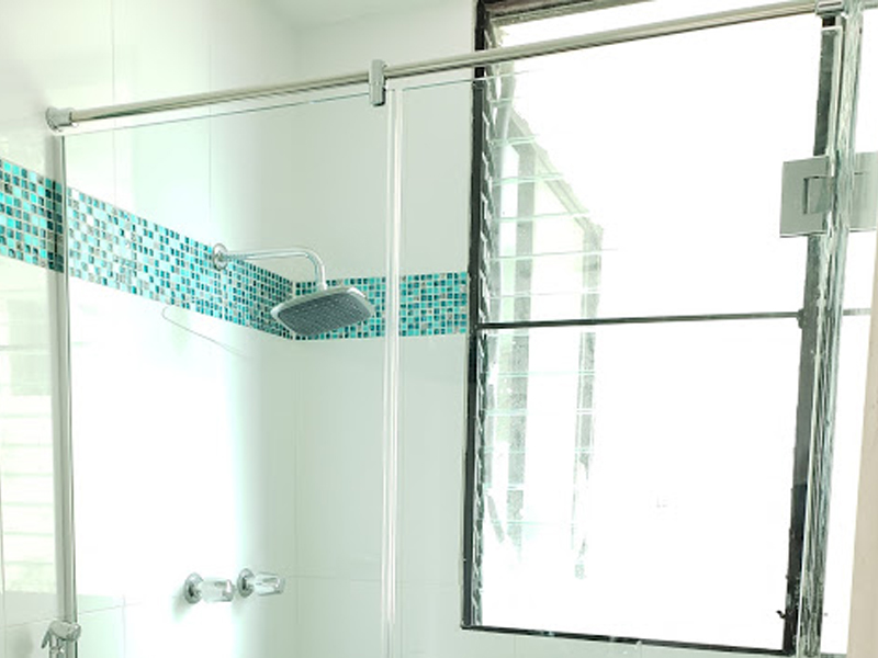 baño-vidrio